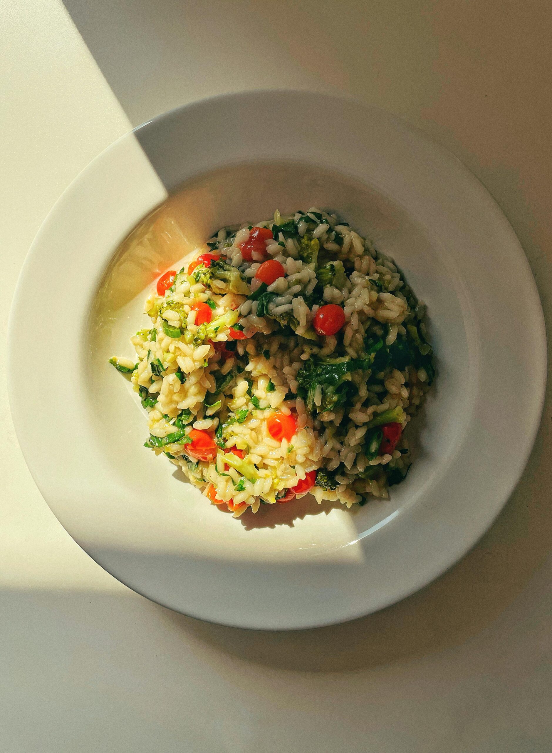 recette de risotto onctueux et crémeux.